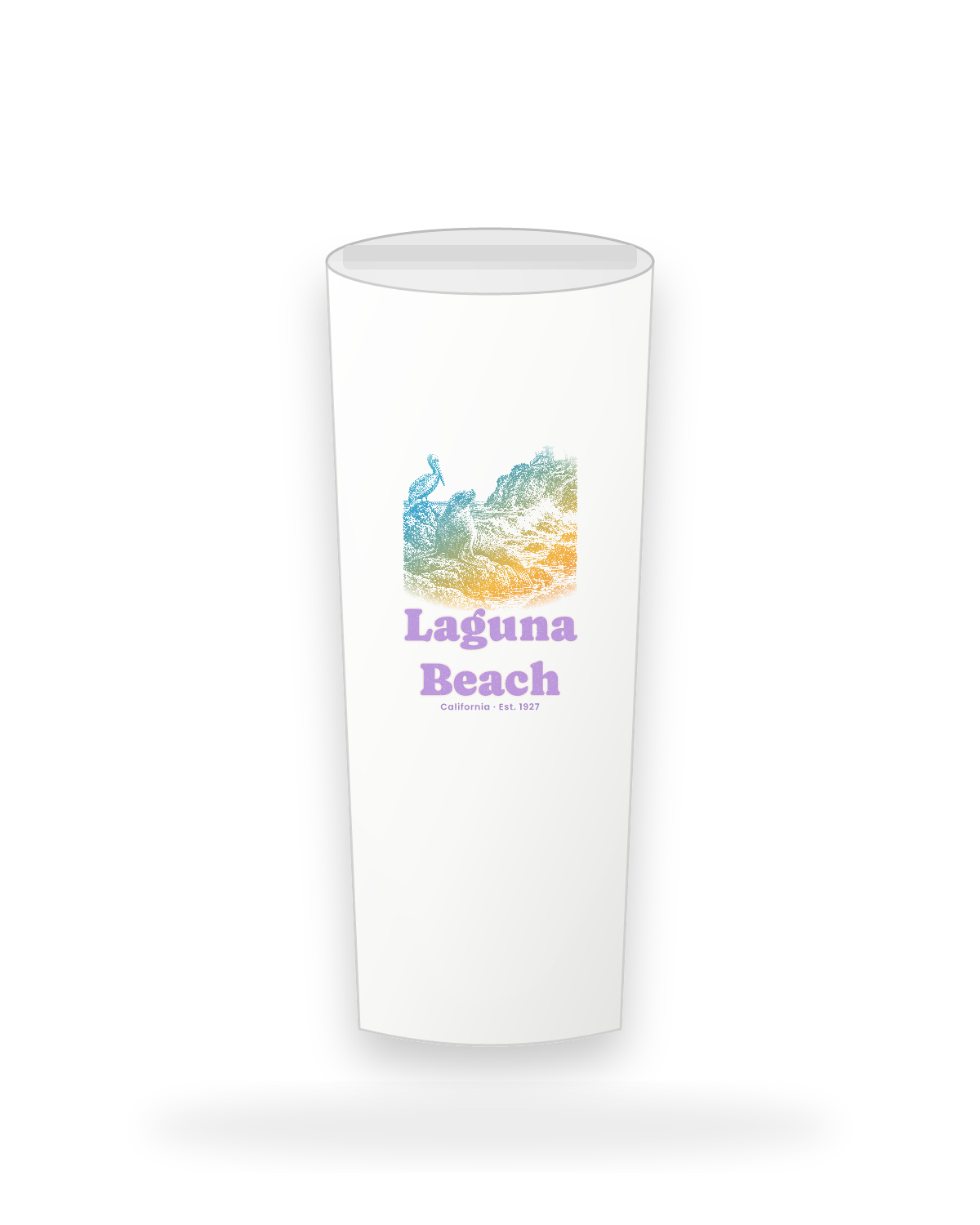 Laguna Beach Sea Lion Cove Insulated Tumbler 20oz in White