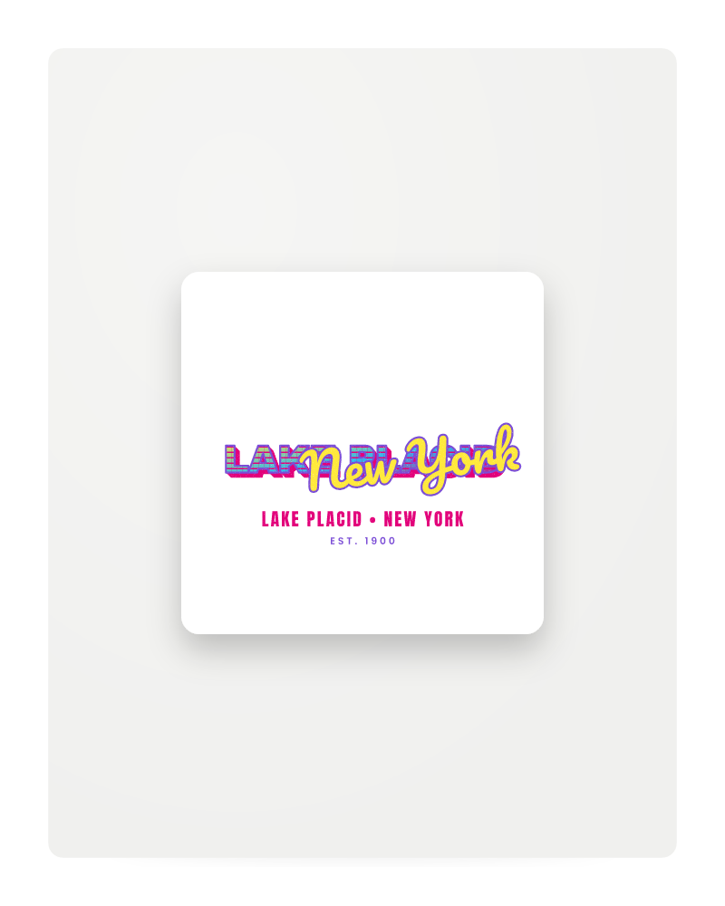 Lake Placid Music TV Fridge Magnet