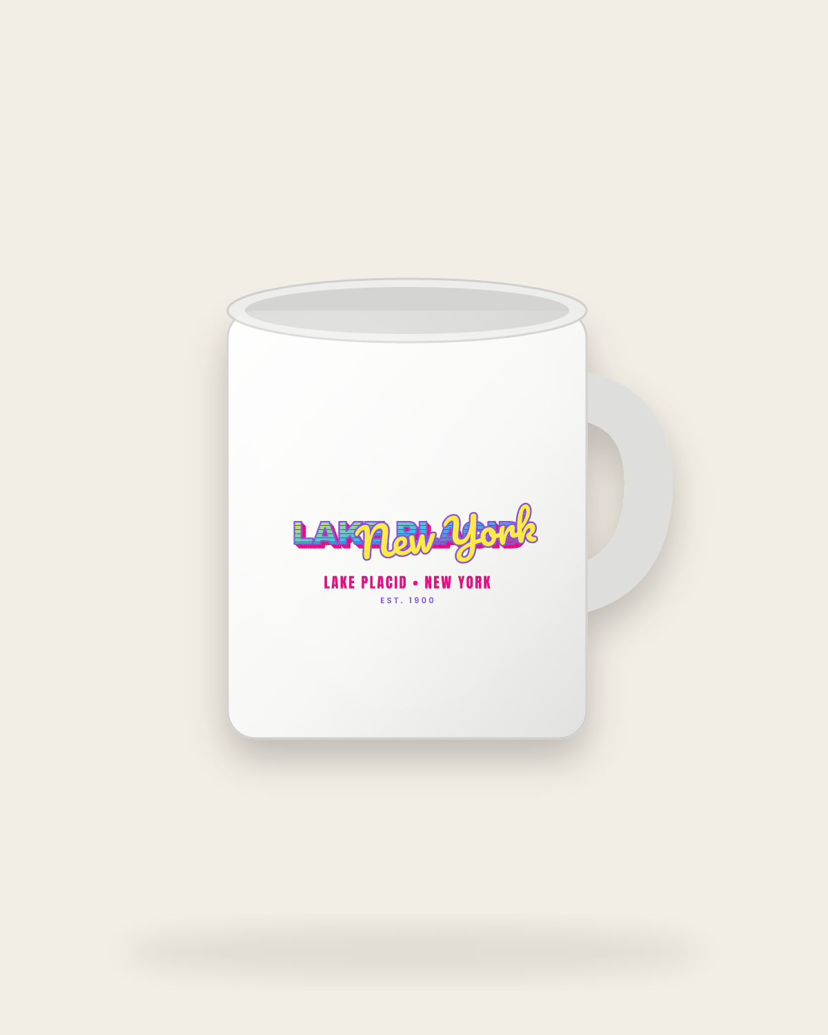 Lake Placid Music TV Ceramic Mug 11oz in White