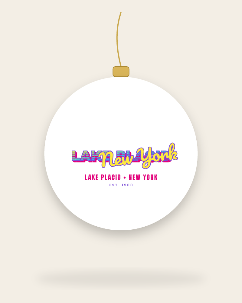 Lake Placid Music TV Ceramic Ornament