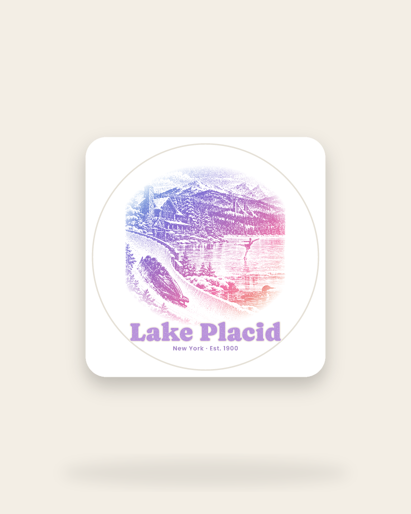 Lake Placid Winter Village Kiss-Cut Sticker