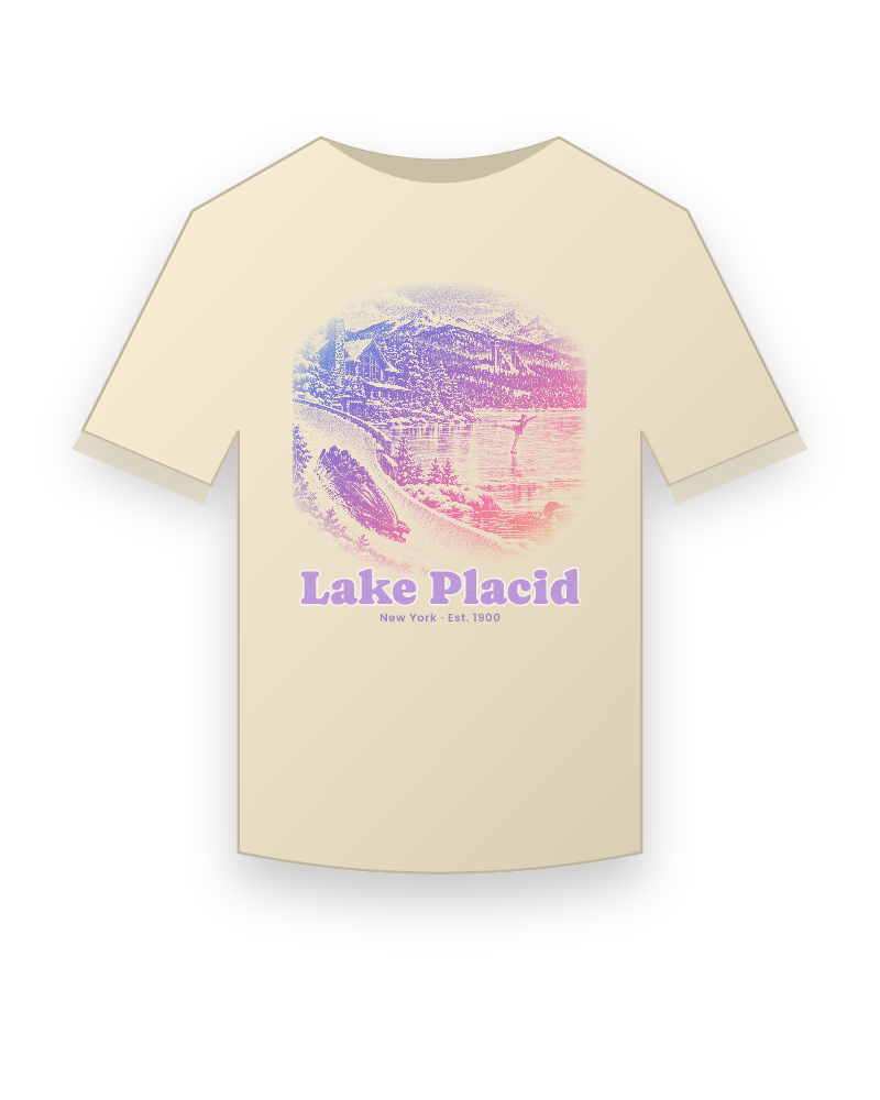Lake Placid Winter Village Organic Cotton Tee