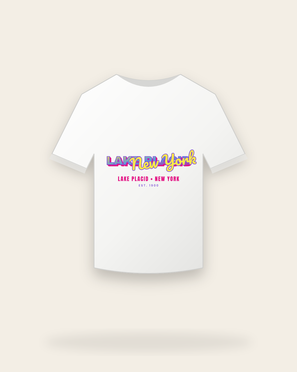 Lake Placid Music TV Youth Tee in White