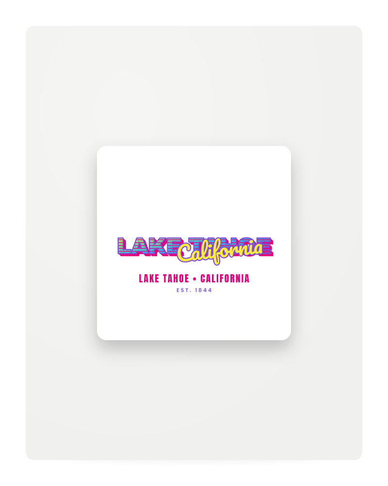 Lake Tahoe Music TV Fridge Magnet