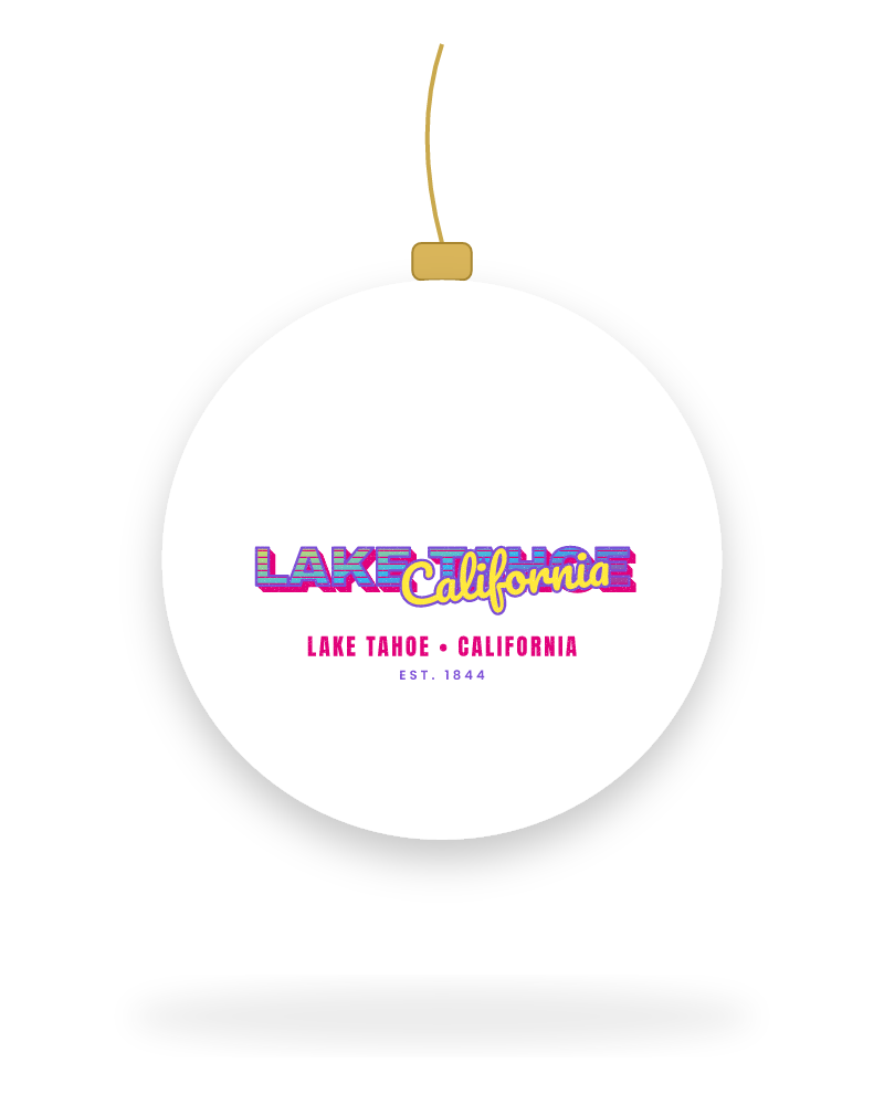 Lake Tahoe Music TV Ceramic Ornament