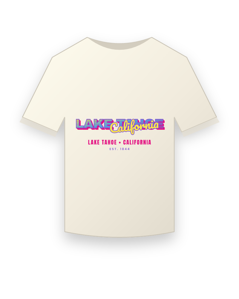 Lake Tahoe Music TV Vintage Wash Tee
