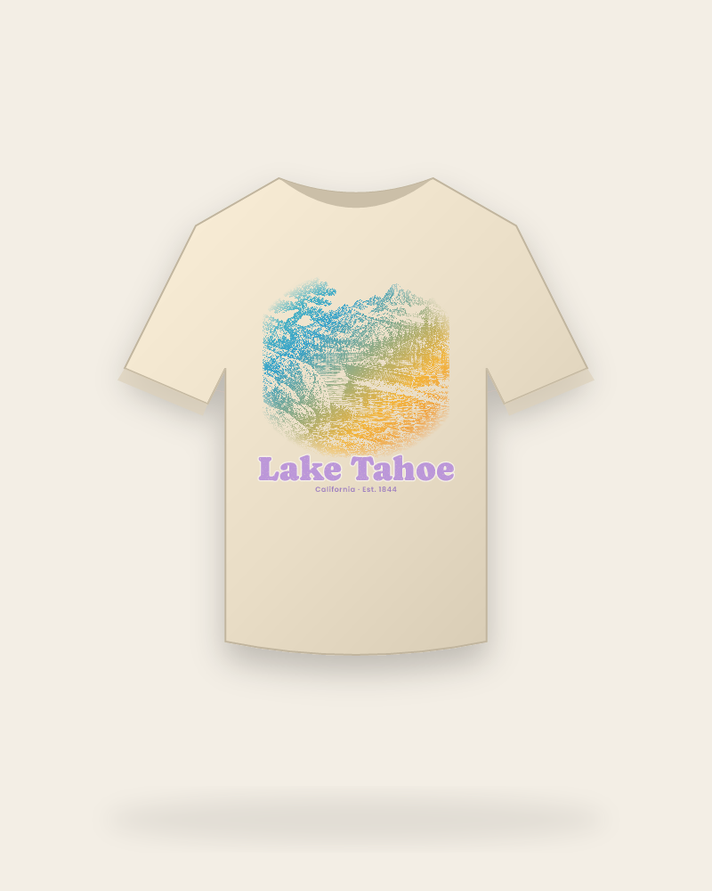 Lake Tahoe Wooden Boat Classic Tee