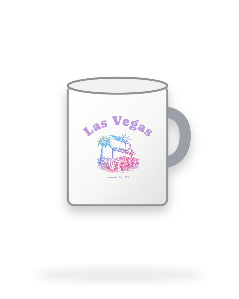 Las Vegas Neon Sign Enamel Camp Mug