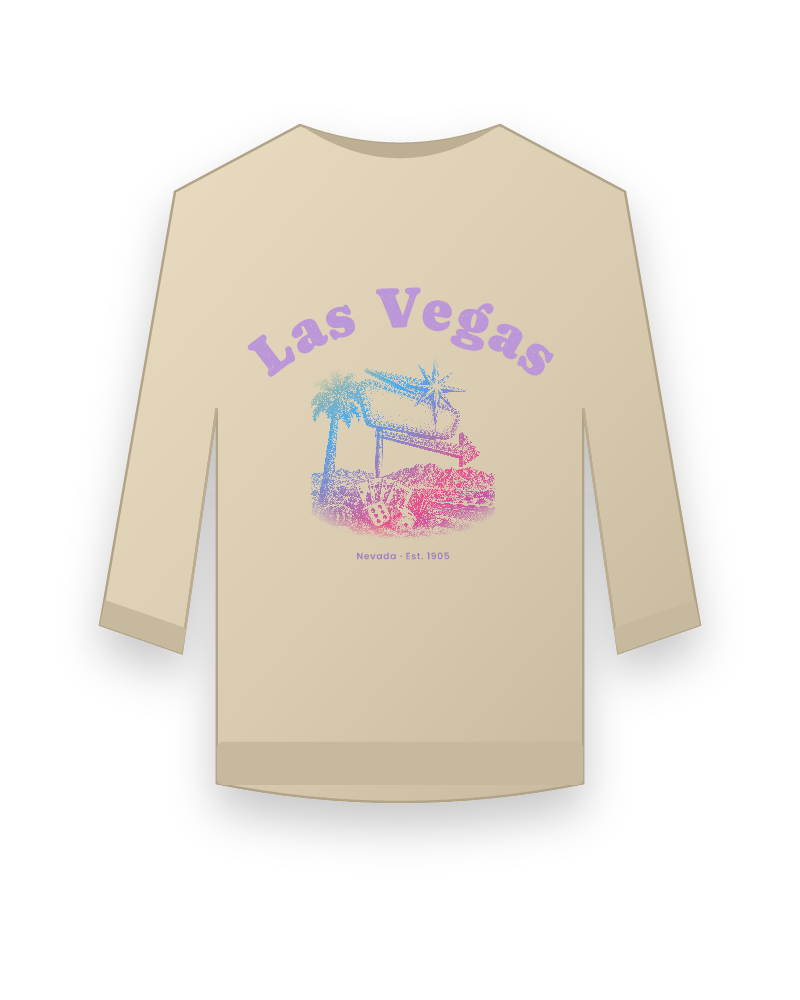 Las Vegas Neon Sign Crewneck Sweatshirt