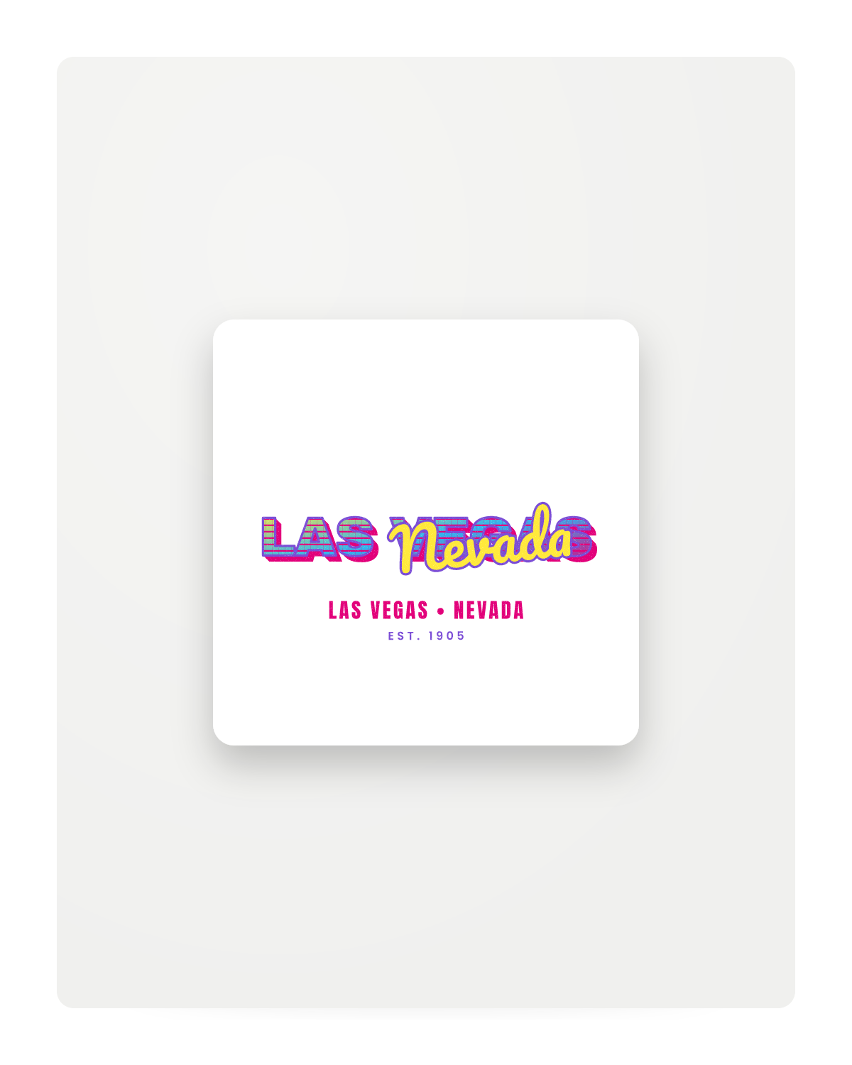 Las Vegas Music TV Fridge Magnet in White