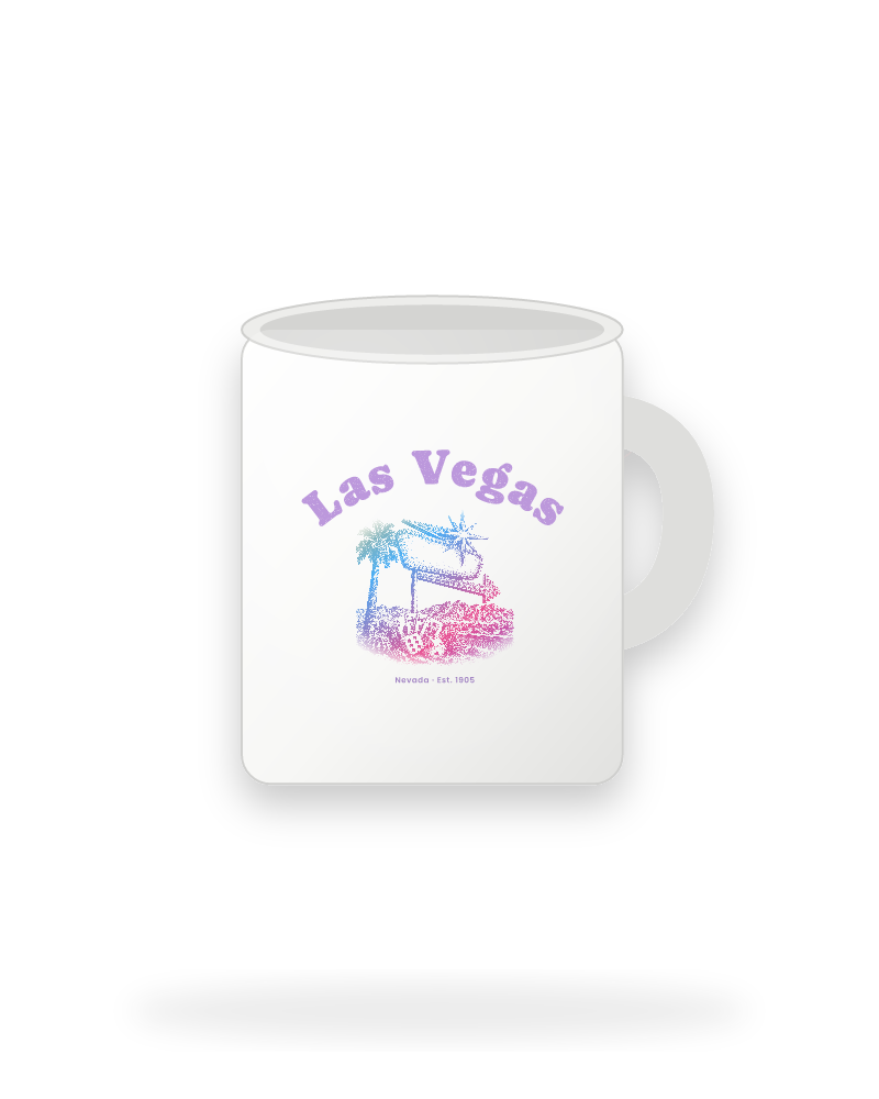 Las Vegas Neon Sign Ceramic Mug 11oz