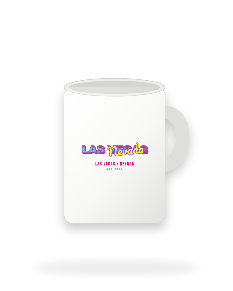 Las Vegas Music TV Ceramic Mug 15oz