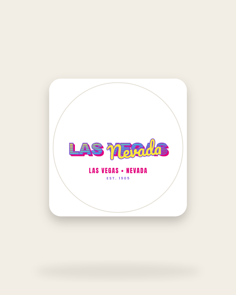 Las Vegas Music TV Kiss-Cut Sticker