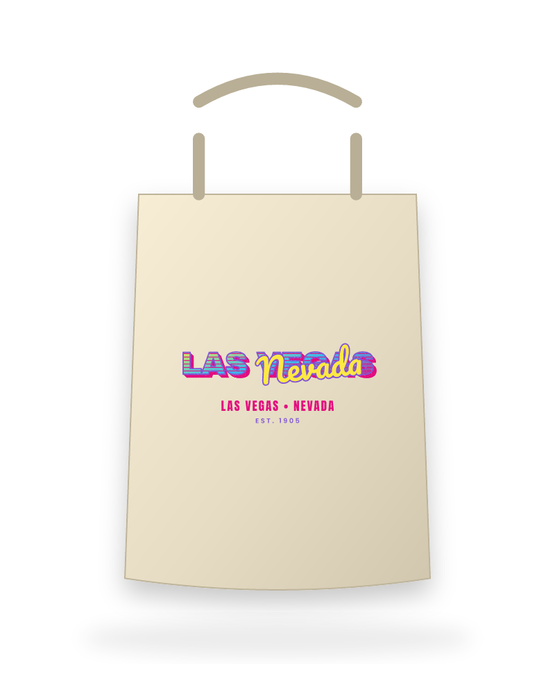 Las Vegas Music TV Canvas Tote