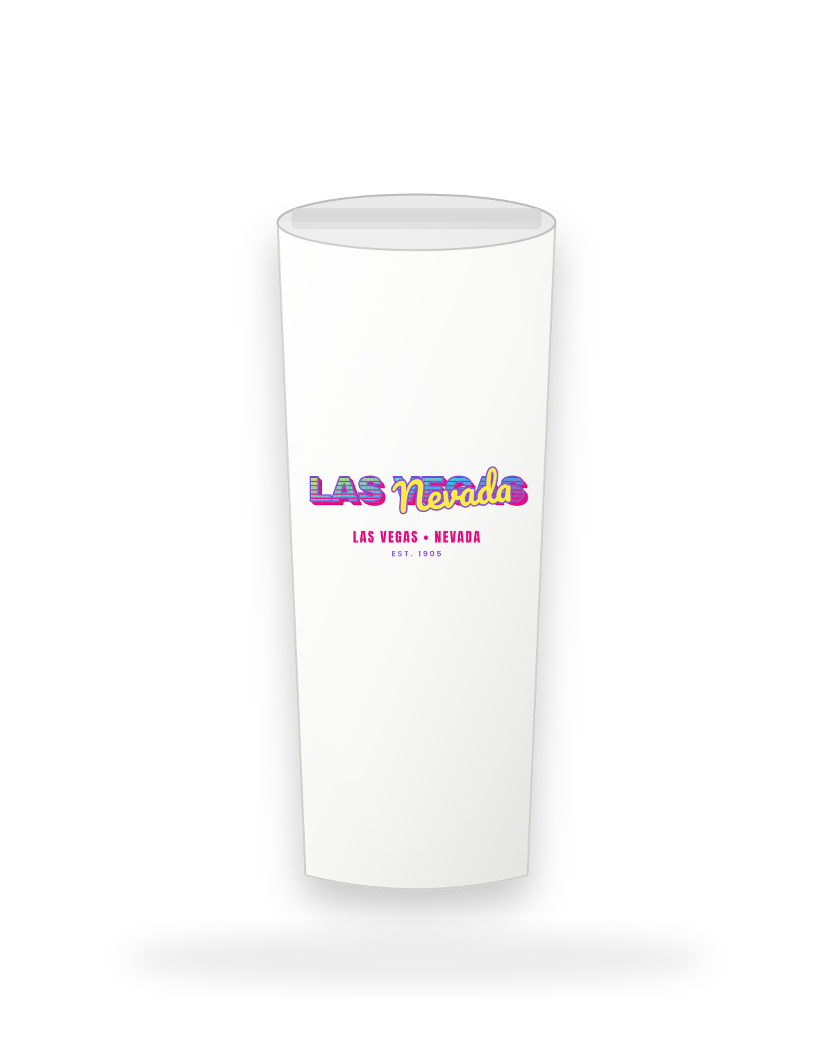 Las Vegas Music TV Insulated Tumbler 20oz in White