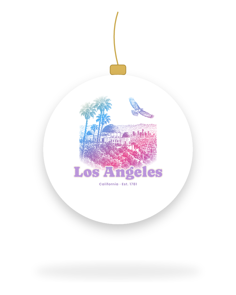 Los Angeles Griffith Observatory Ceramic Ornament