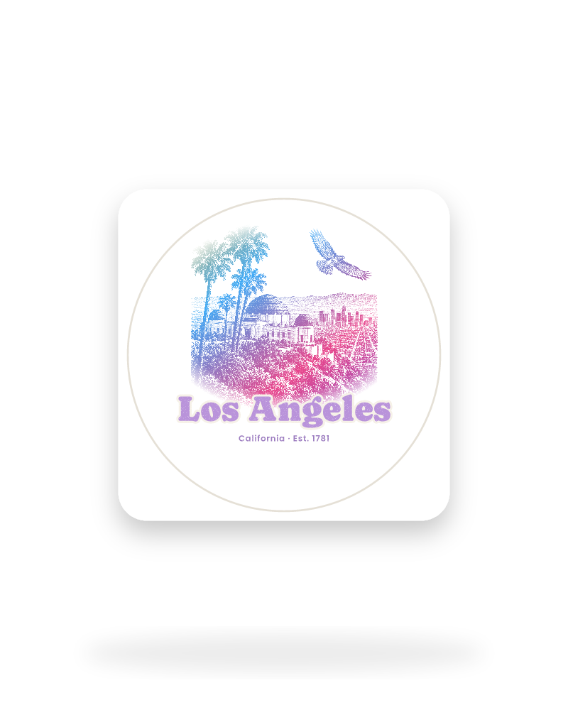 Los Angeles Griffith Observatory Kiss-Cut Sticker