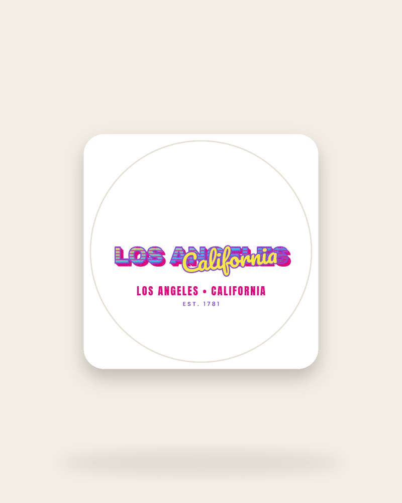 Los Angeles Music TV Kiss-Cut Sticker
