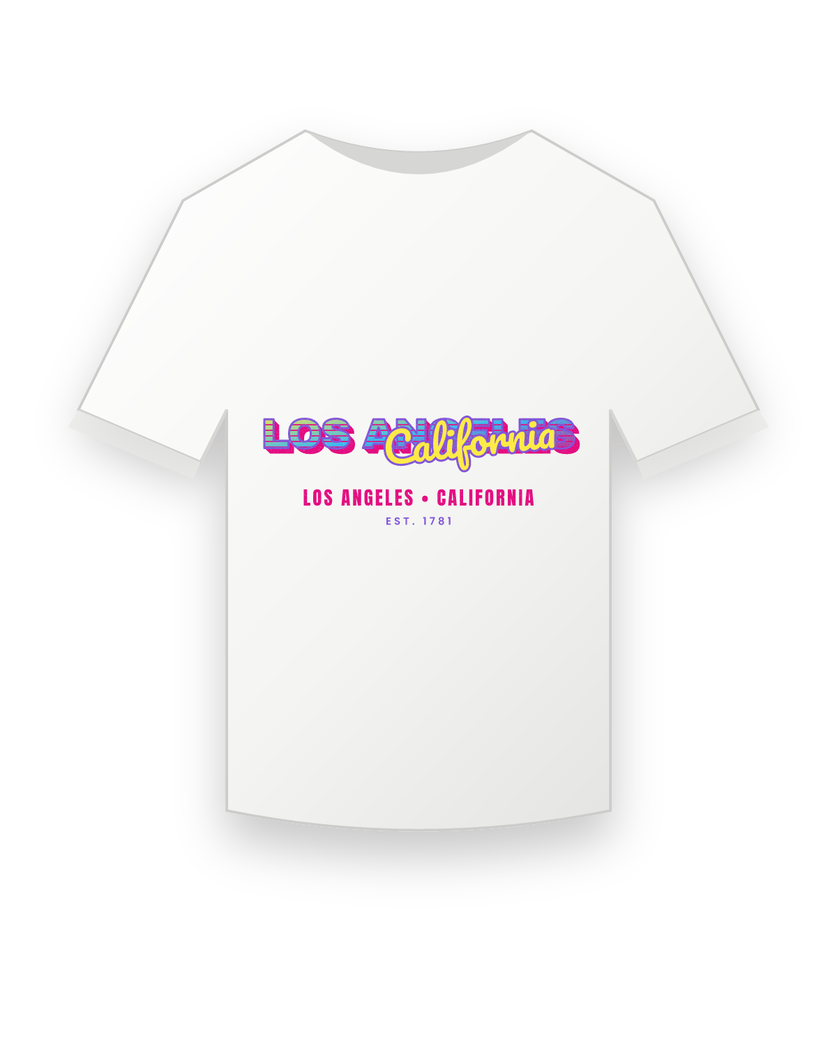 Los Angeles Music TV Youth Tee in White