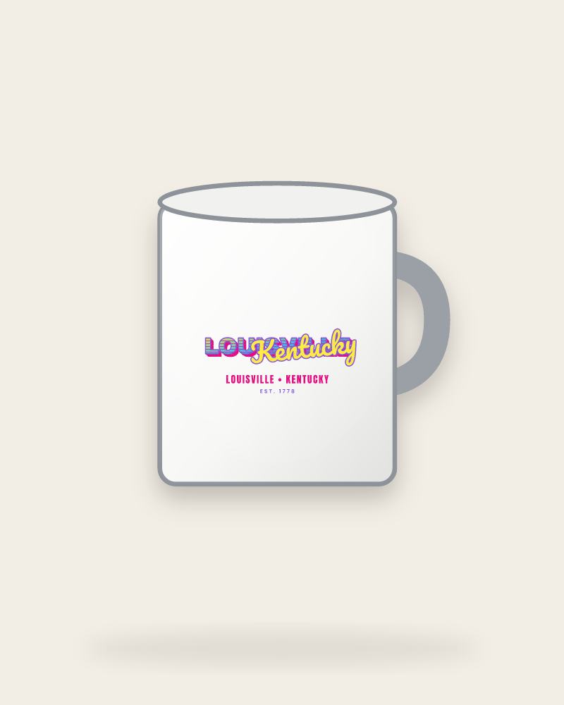 Louisville Music TV Enamel Camp Mug