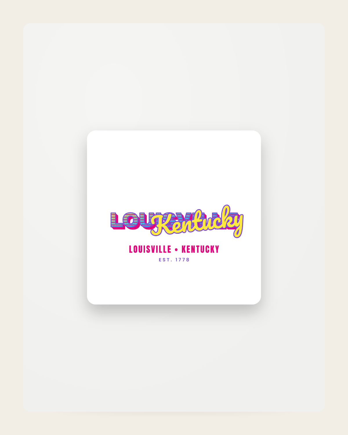 Louisville Music TV Fridge Magnet in White