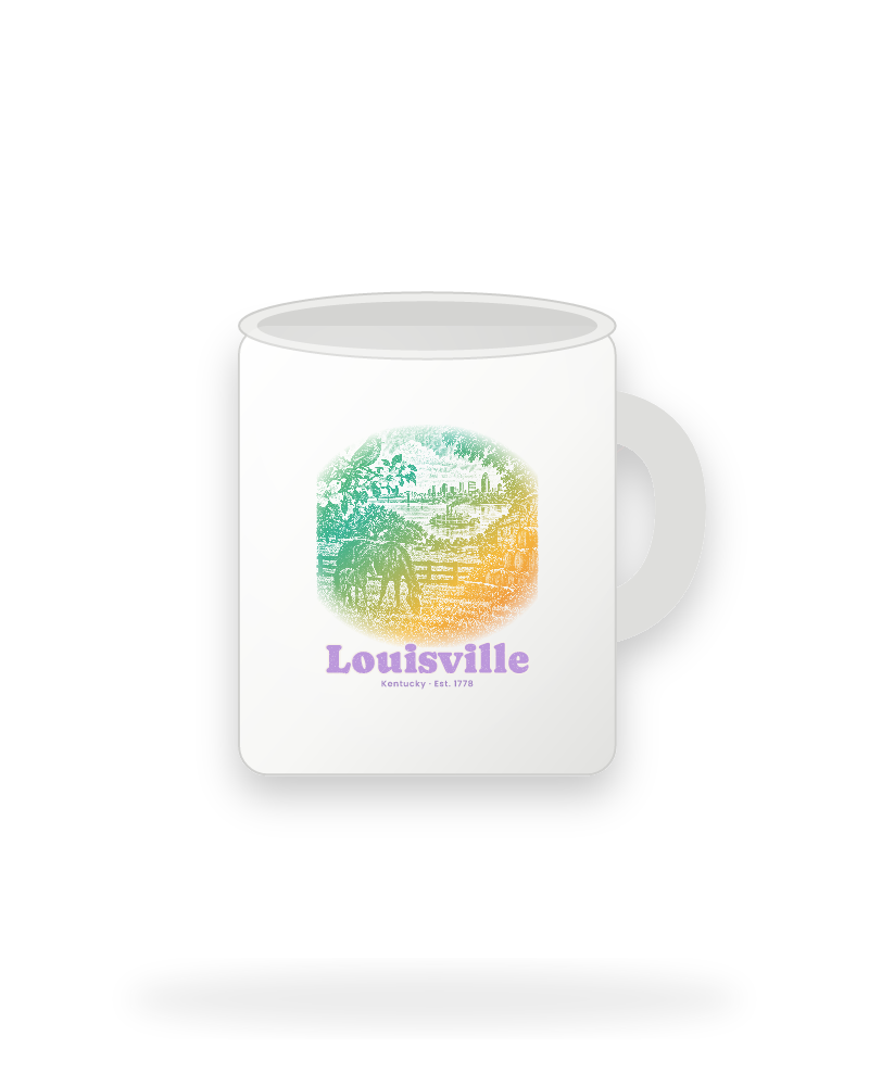 Louisville Bluegrass Mare & Foal Ceramic Mug 11oz