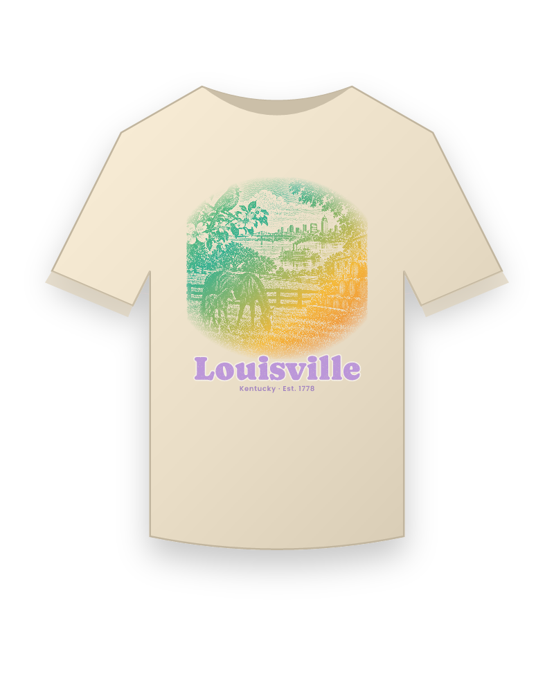 Louisville Bluegrass Mare & Foal Organic Cotton Tee