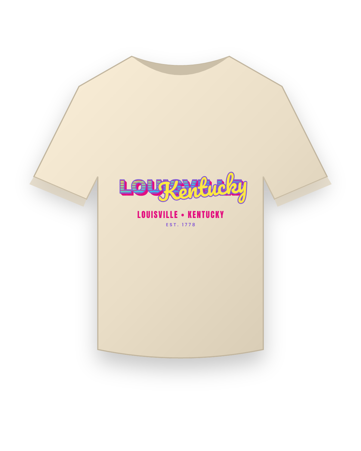Louisville Music TV Organic Cotton Tee in Natural