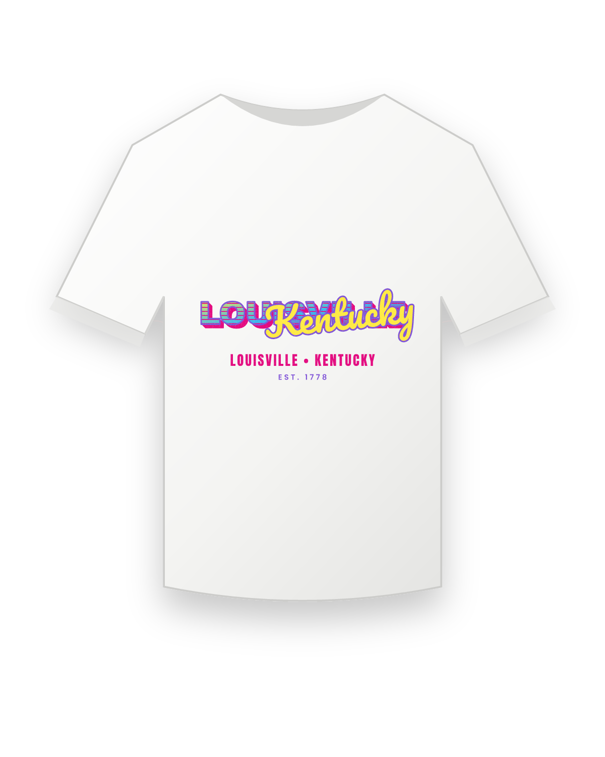 Louisville Music TV Youth Tee in White