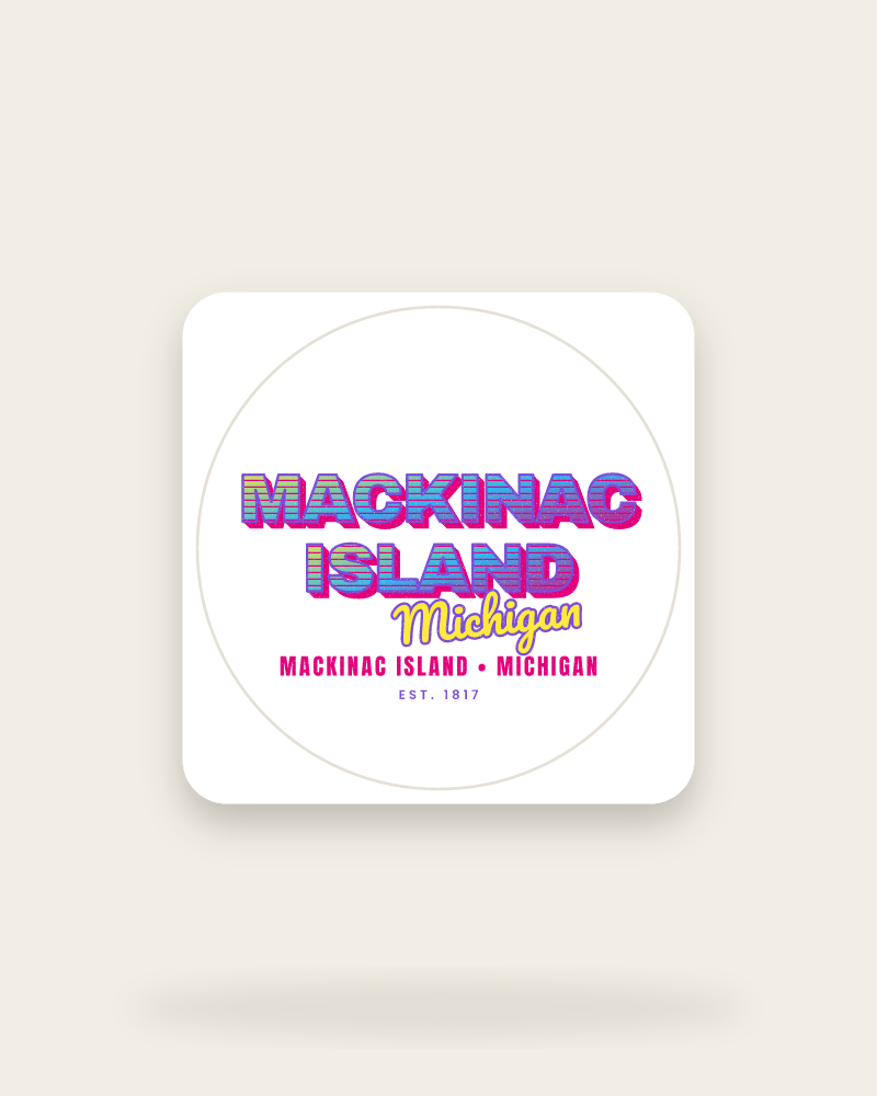 Mackinac Island Music TV Kiss-Cut Sticker