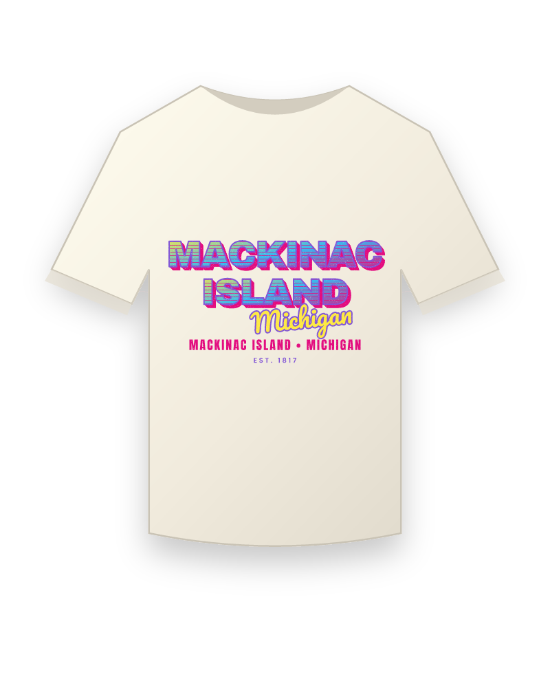 Mackinac Island Music TV Vintage Wash Tee