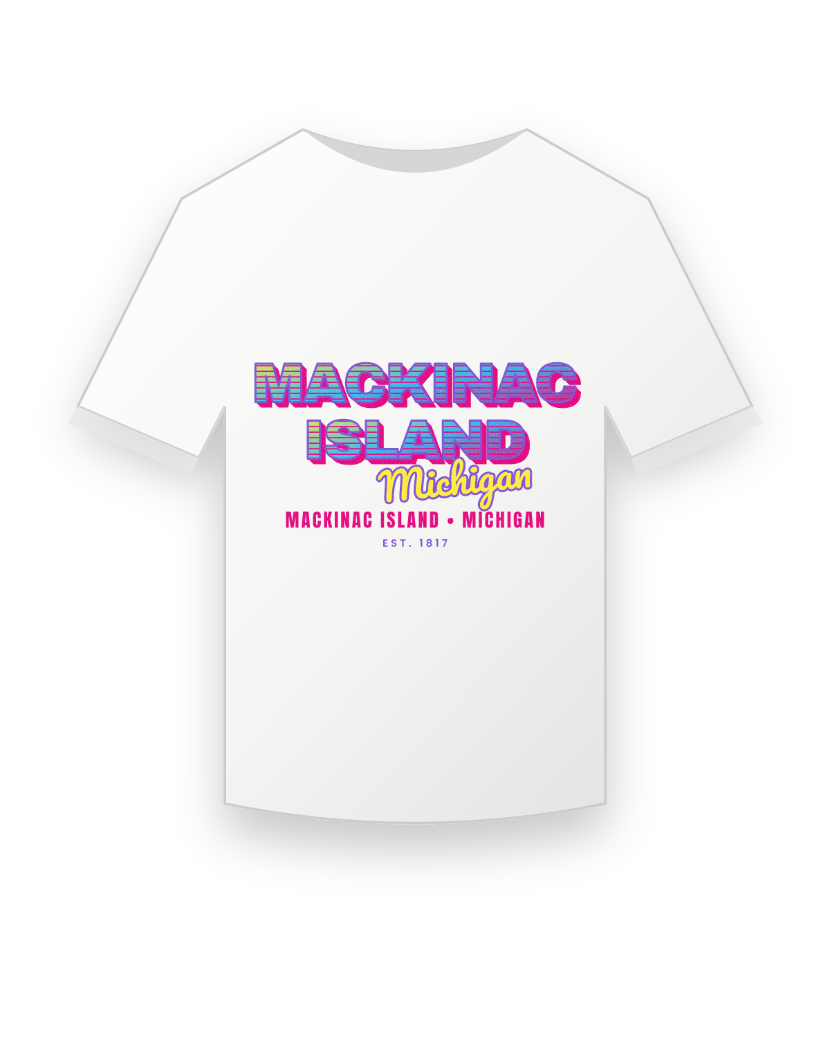 Mackinac Island Music TV Youth Tee in White