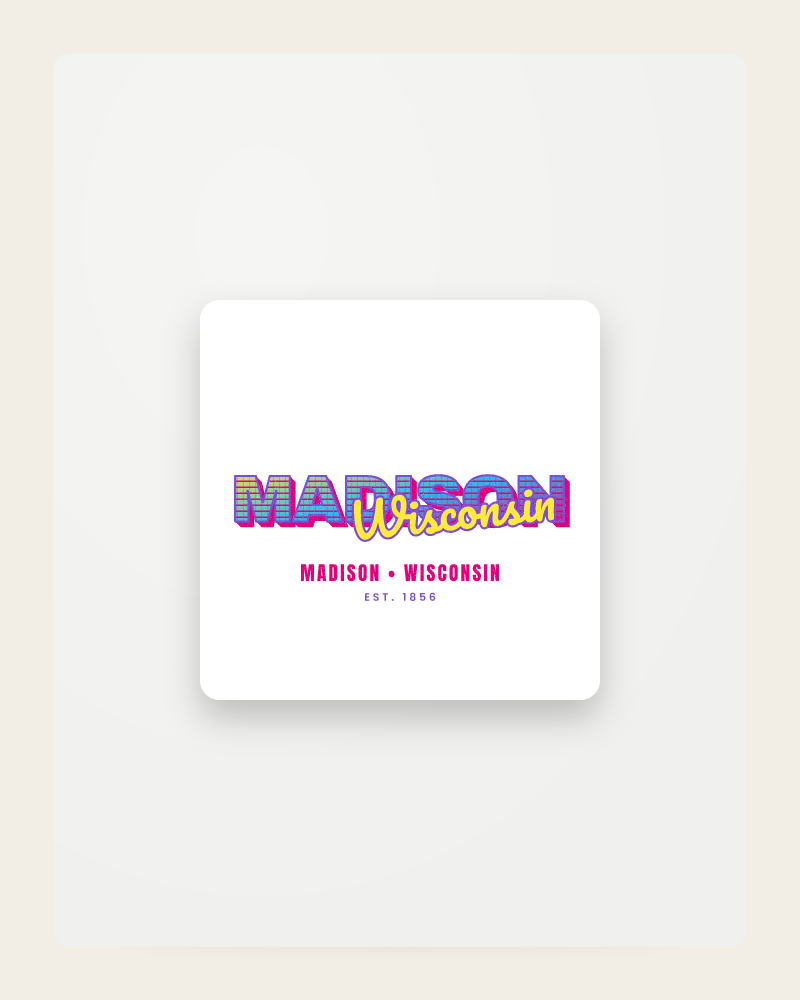 Madison Music TV Fridge Magnet