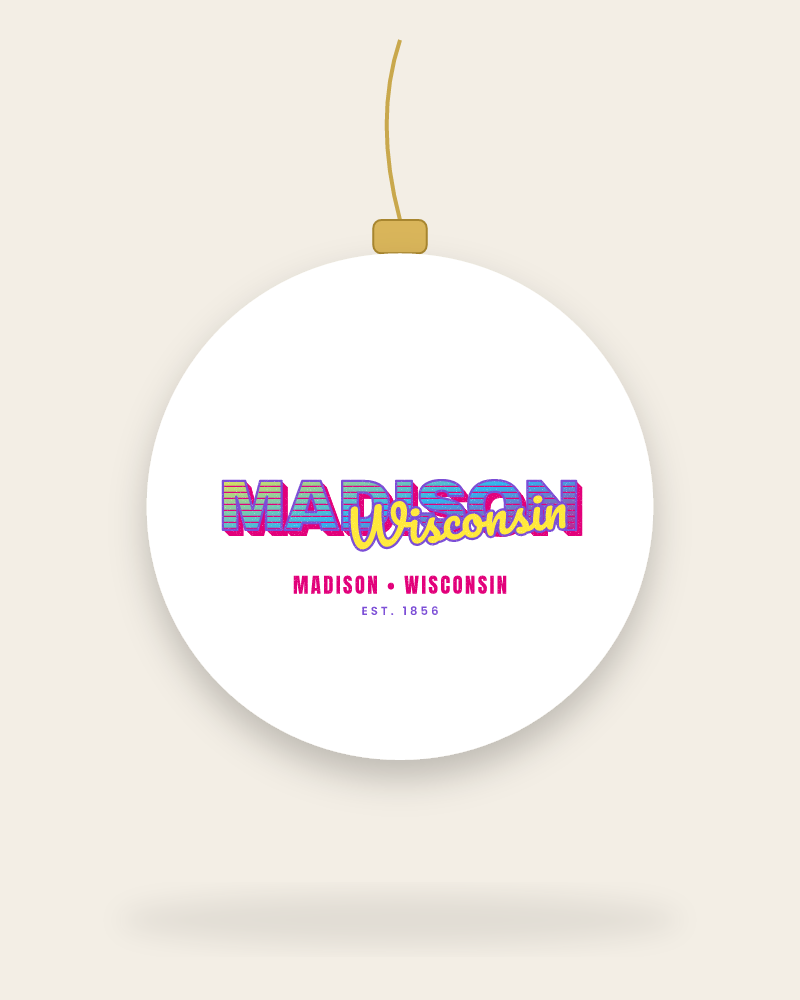 Madison Music TV Ceramic Ornament