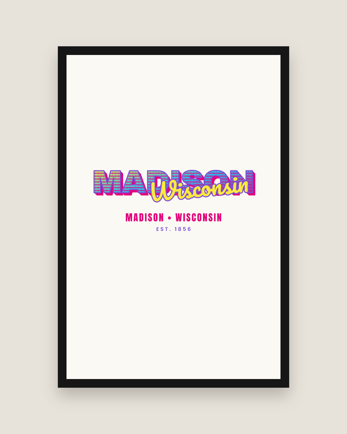Madison Music TV Matte Poster in White
