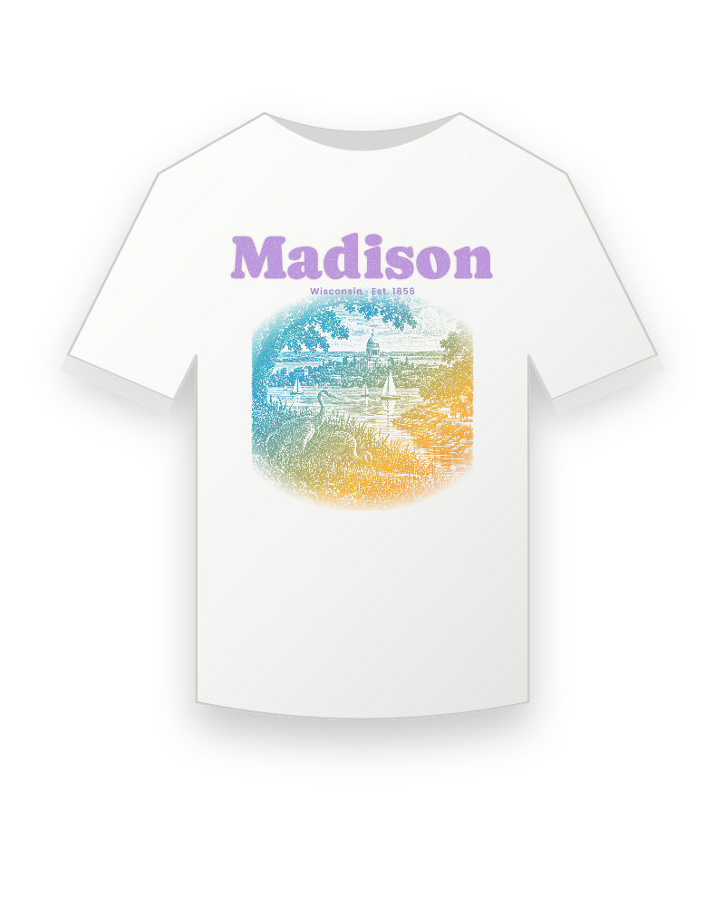 Madison Isthmus Cranes Youth Tee