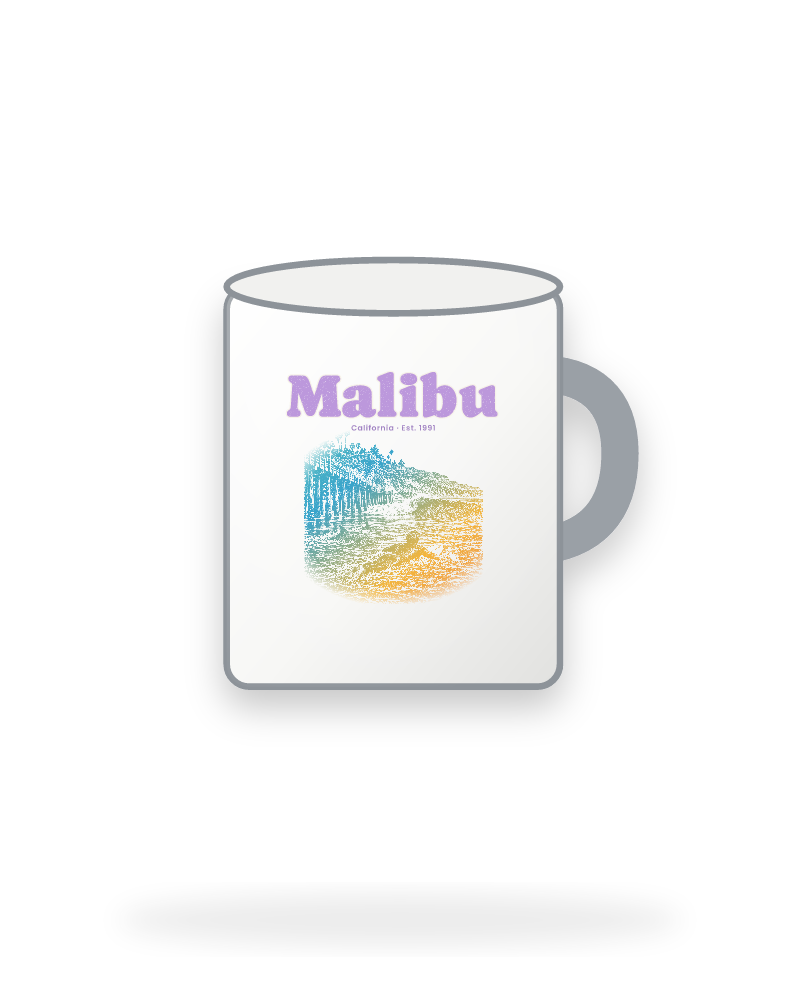 Malibu Point Break Enamel Camp Mug