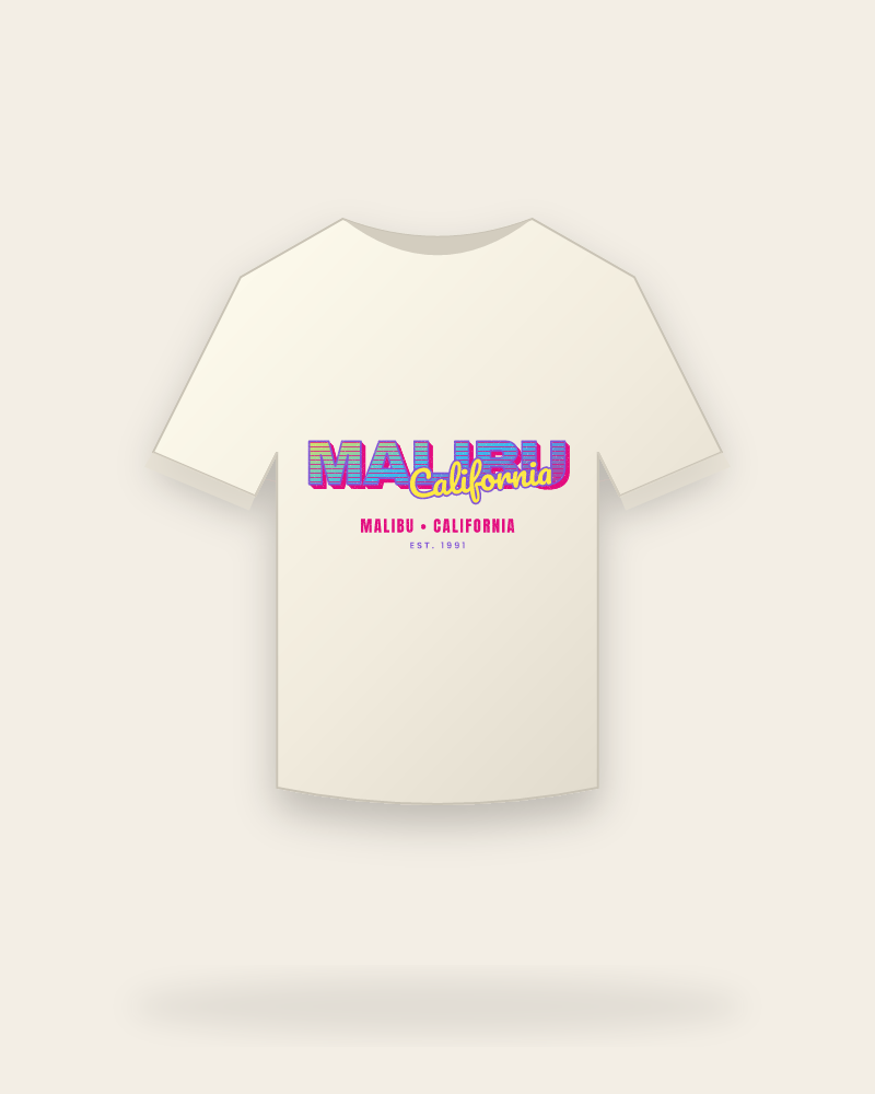 Malibu Music TV Vintage Wash Tee