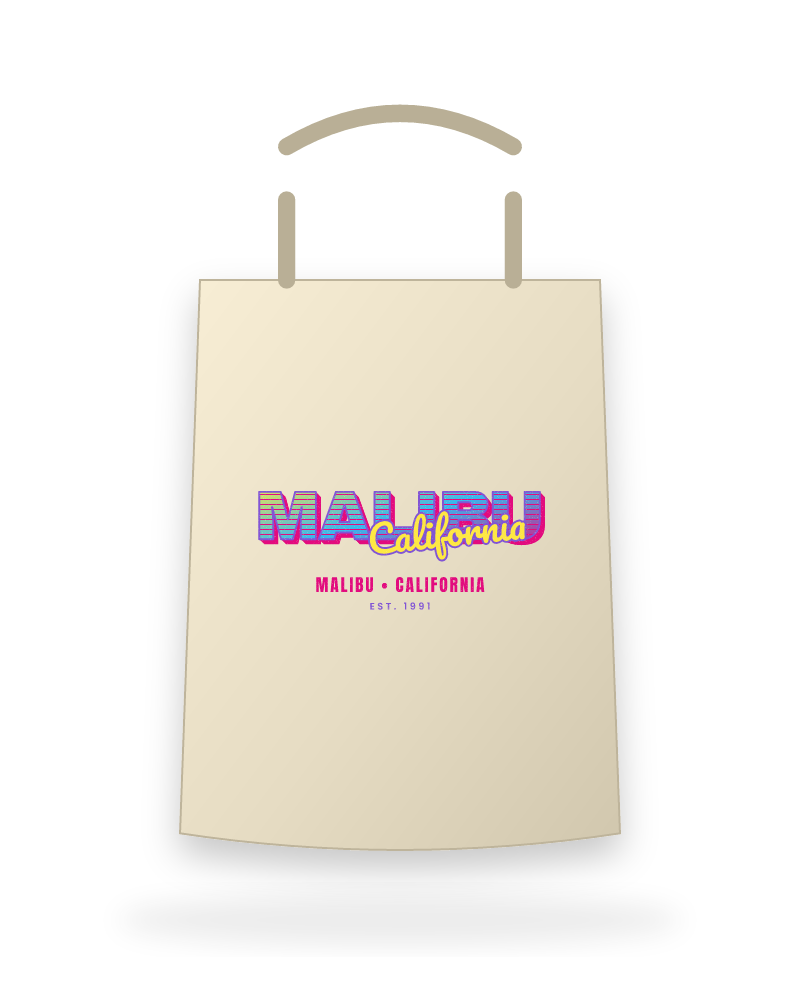 Malibu Music TV Canvas Tote
