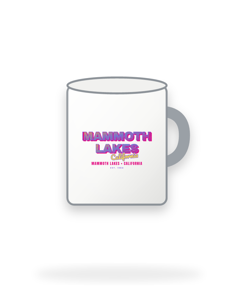 Mammoth Lakes Music TV Enamel Camp Mug