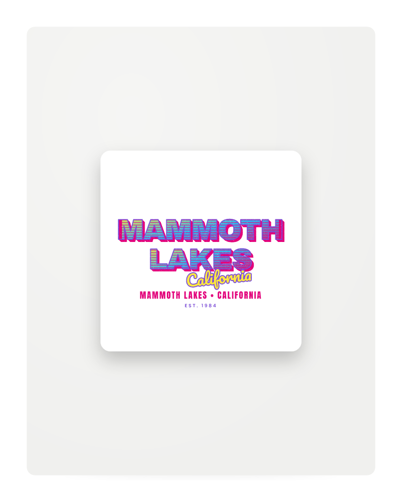 Mammoth Lakes Music TV Fridge Magnet
