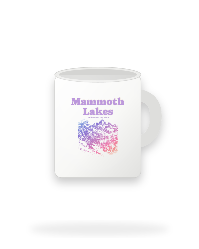 Mammoth Lakes The Minarets Ceramic Mug 11oz