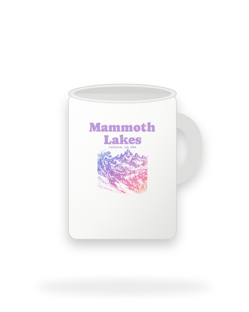 Mammoth Lakes The Minarets Ceramic Mug 15oz