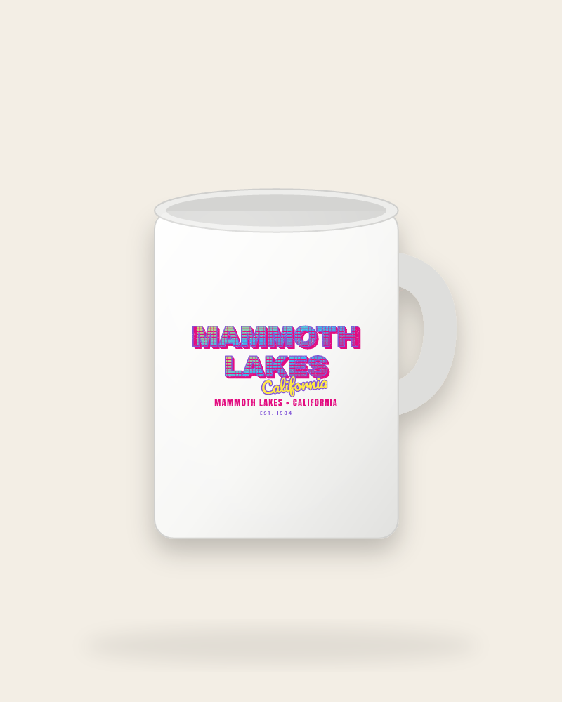 Mammoth Lakes Music TV Ceramic Mug 15oz