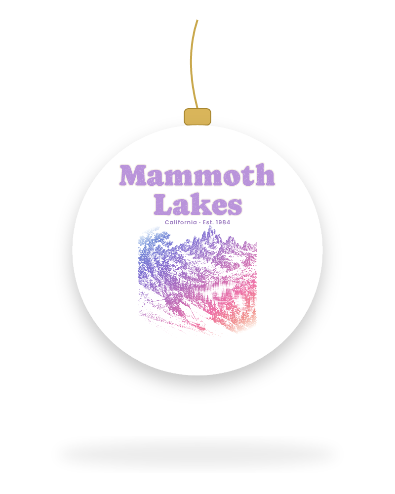 Mammoth Lakes The Minarets Ceramic Ornament