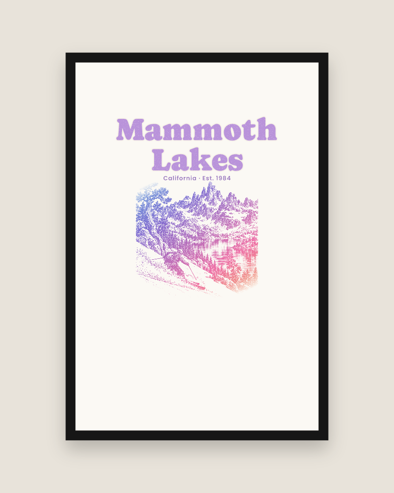 Mammoth Lakes The Minarets Matte Poster