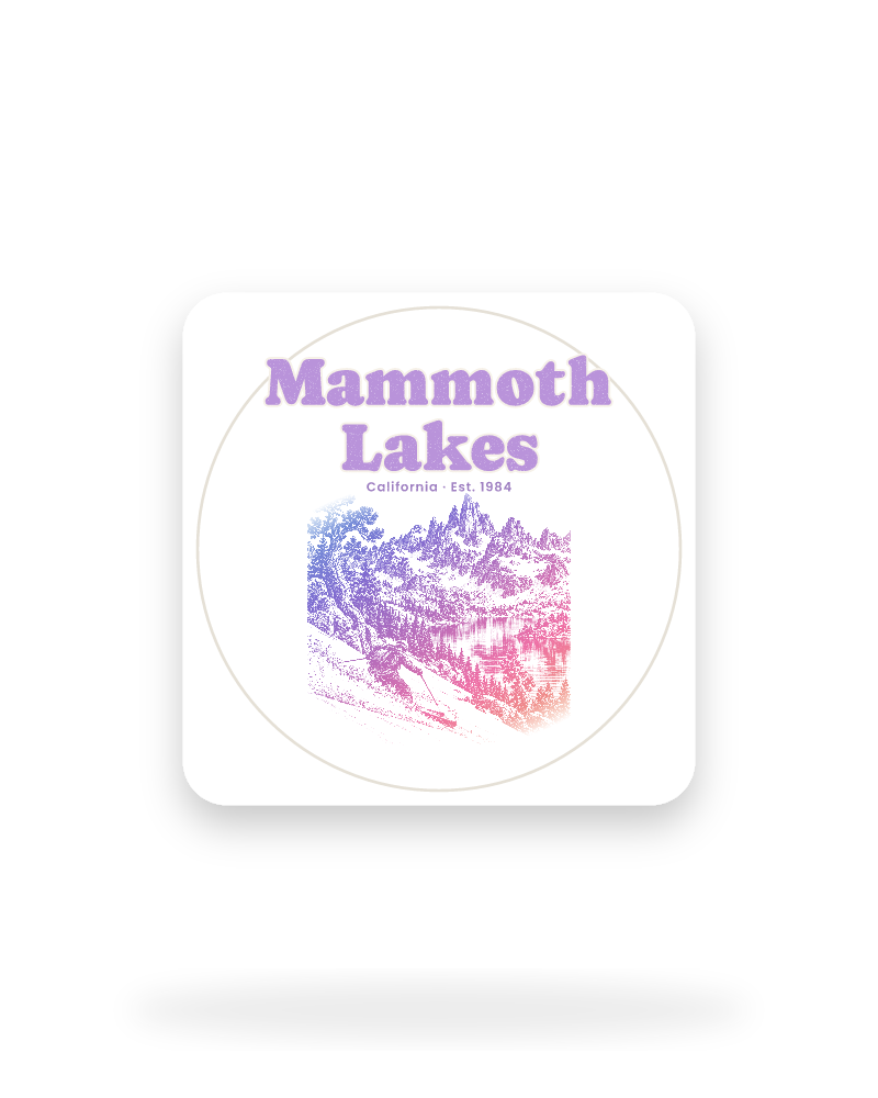 Mammoth Lakes The Minarets Kiss-Cut Sticker