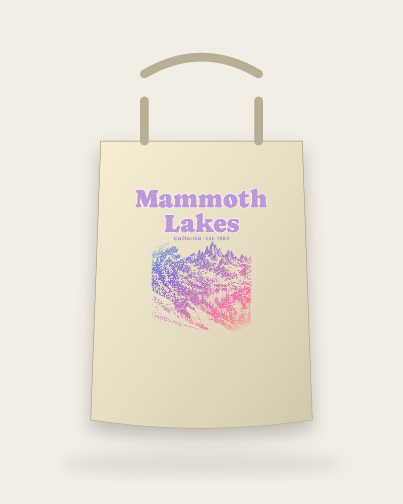 Mammoth Lakes The Minarets Canvas Tote