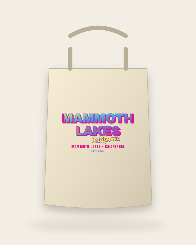 Mammoth Lakes Music TV Canvas Tote