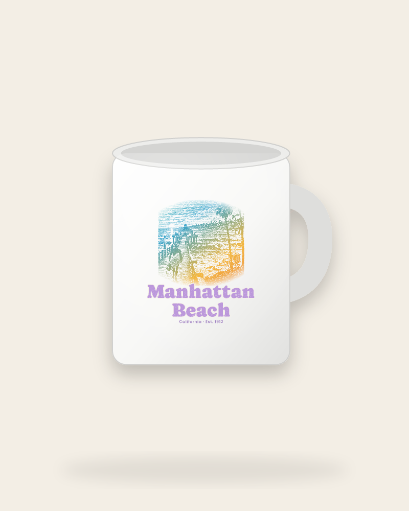Manhattan Beach Pier Roundhouse Ceramic Mug 11oz